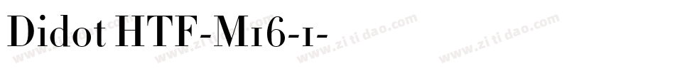 Didot HTF-M16-1字体转换